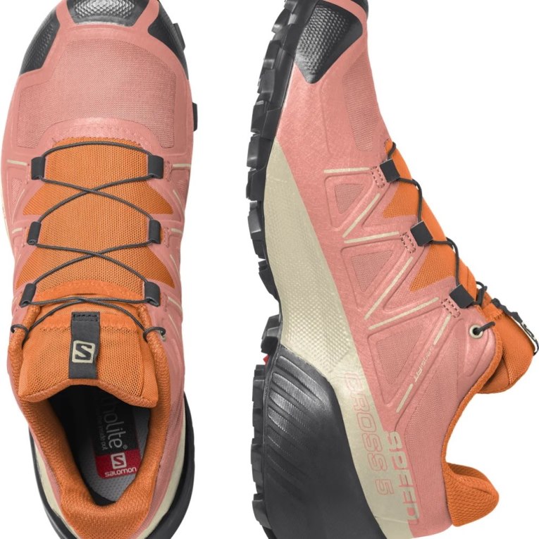 Pink / Orange Salomon Speedcross 5 Women's Trail Running Shoes | IE CQ6072